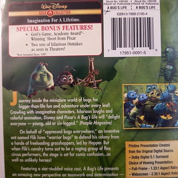 📗📗FREE WITH PURCHASE --a bug's life DVD📗📗 - Picture 6 of 7